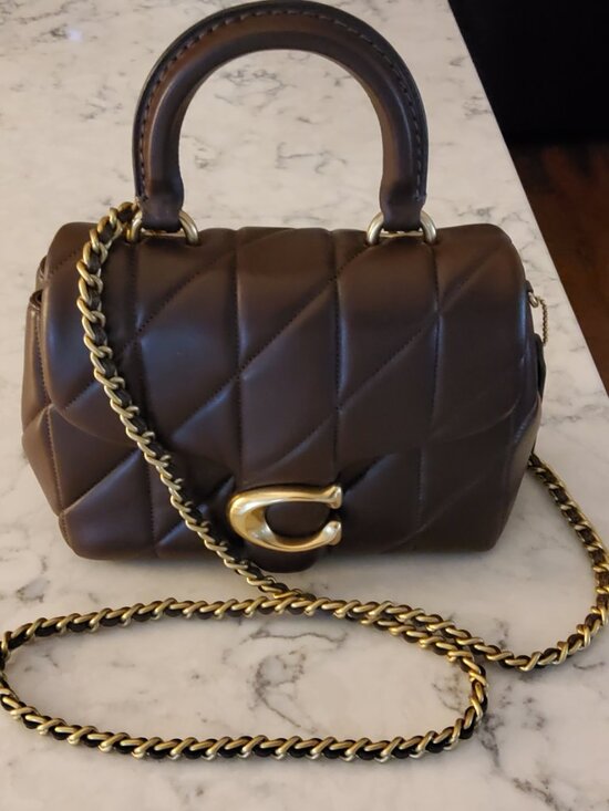 Coach Handbags - Coach Tabby Mini Quilted Top Handle in Maple CCC12